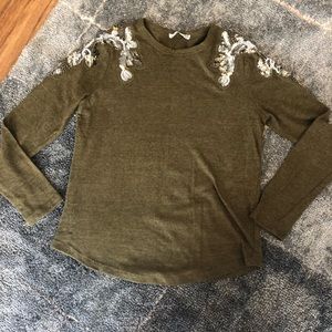 Zara Knit Autumn Green Top